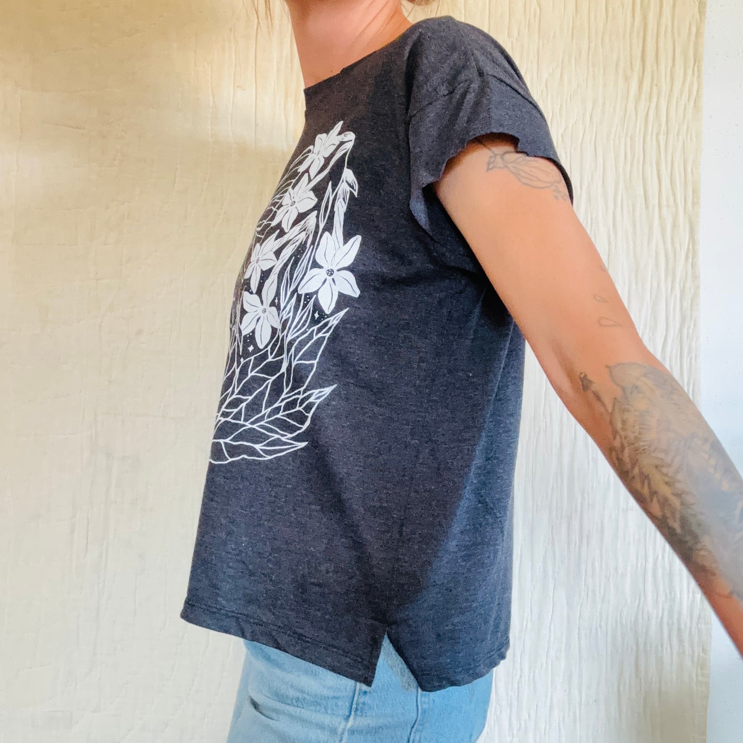 Triblend Night Blooms Tee