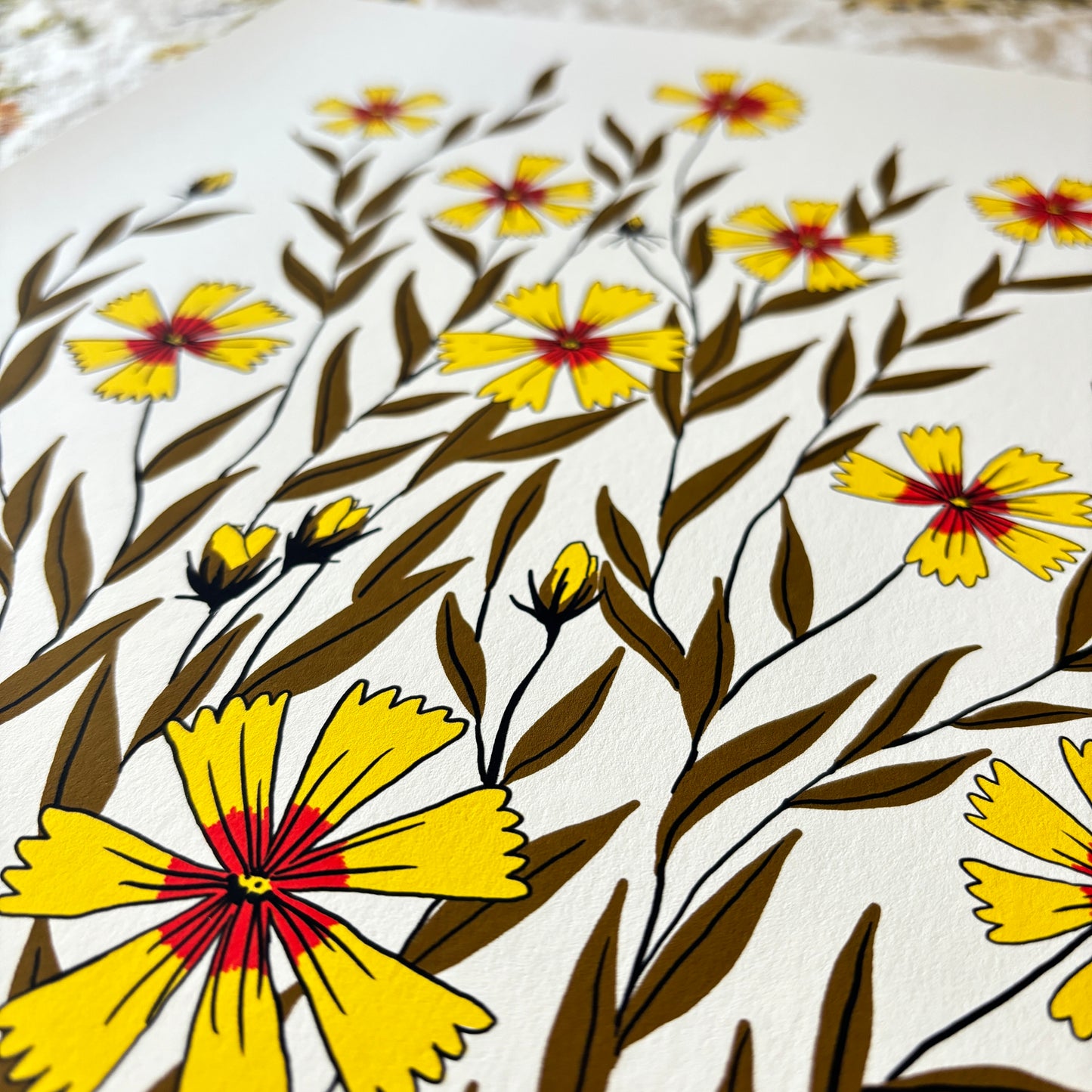 Golden Summer Coreopsis - 14x11 Print