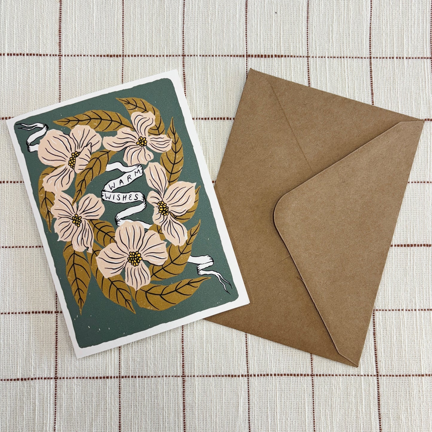 Dogwood Warm Wishes 5x7 Card
