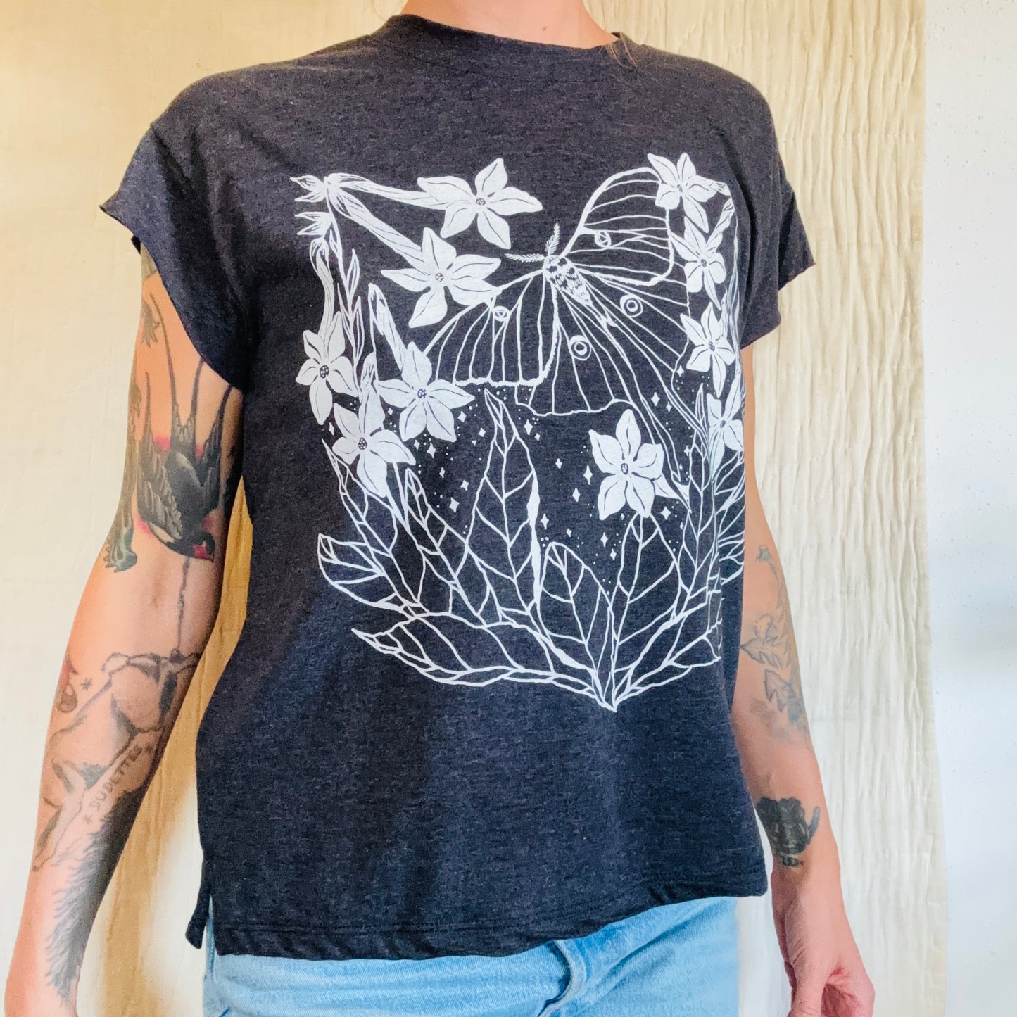 Triblend Night Blooms Tee