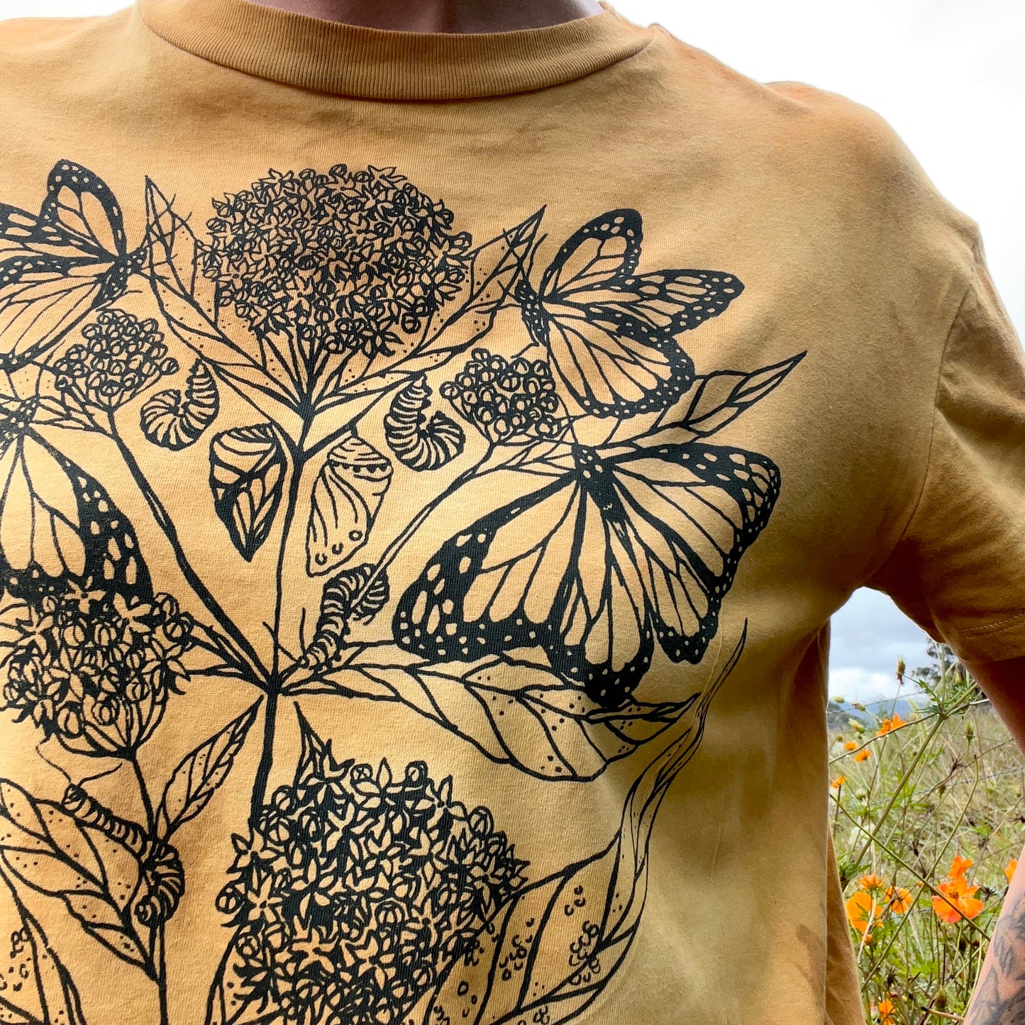 Monarch and Milkweed Tee