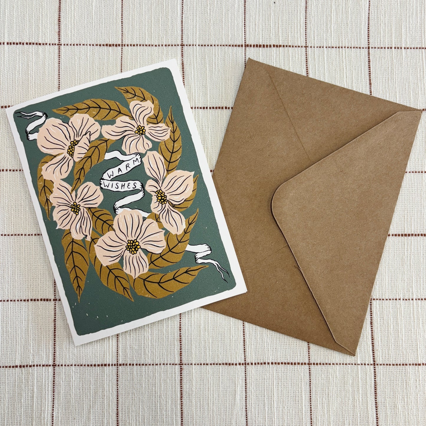 Dogwood Warm Wishes 5x7 Card