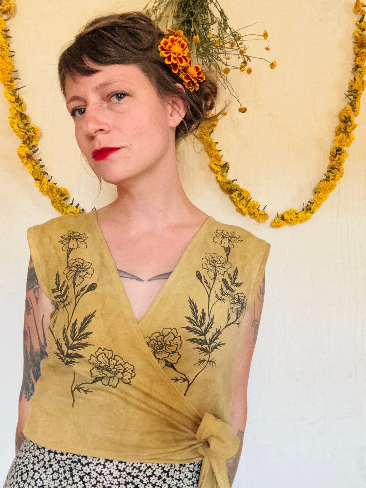 Marigold Wrap Top