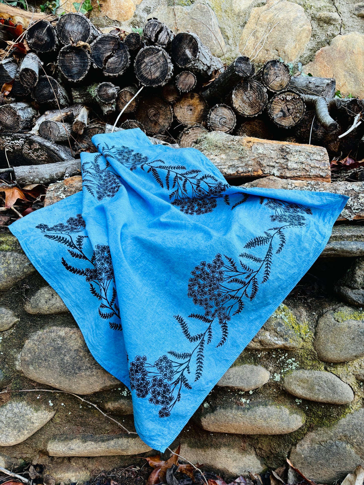 Yarrow Bandana - Indigo