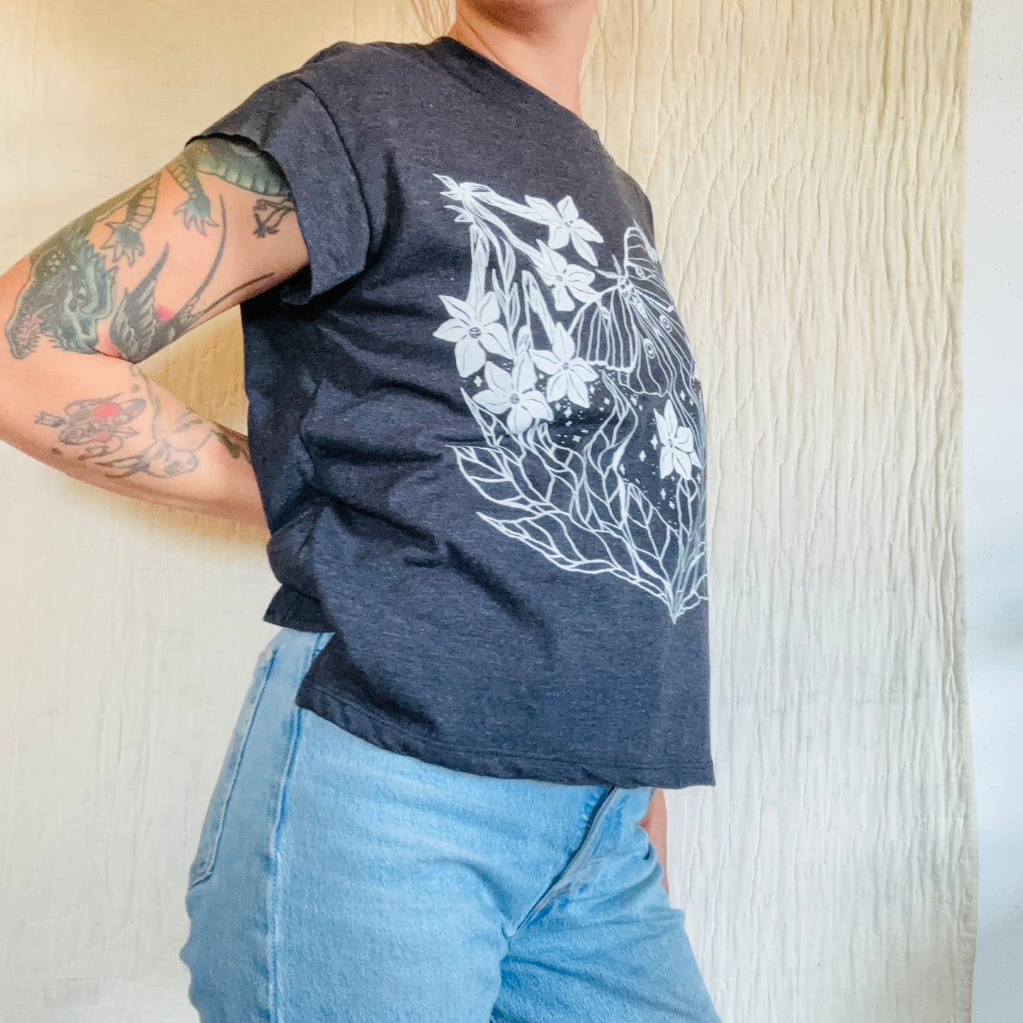 Triblend Night Blooms Tee