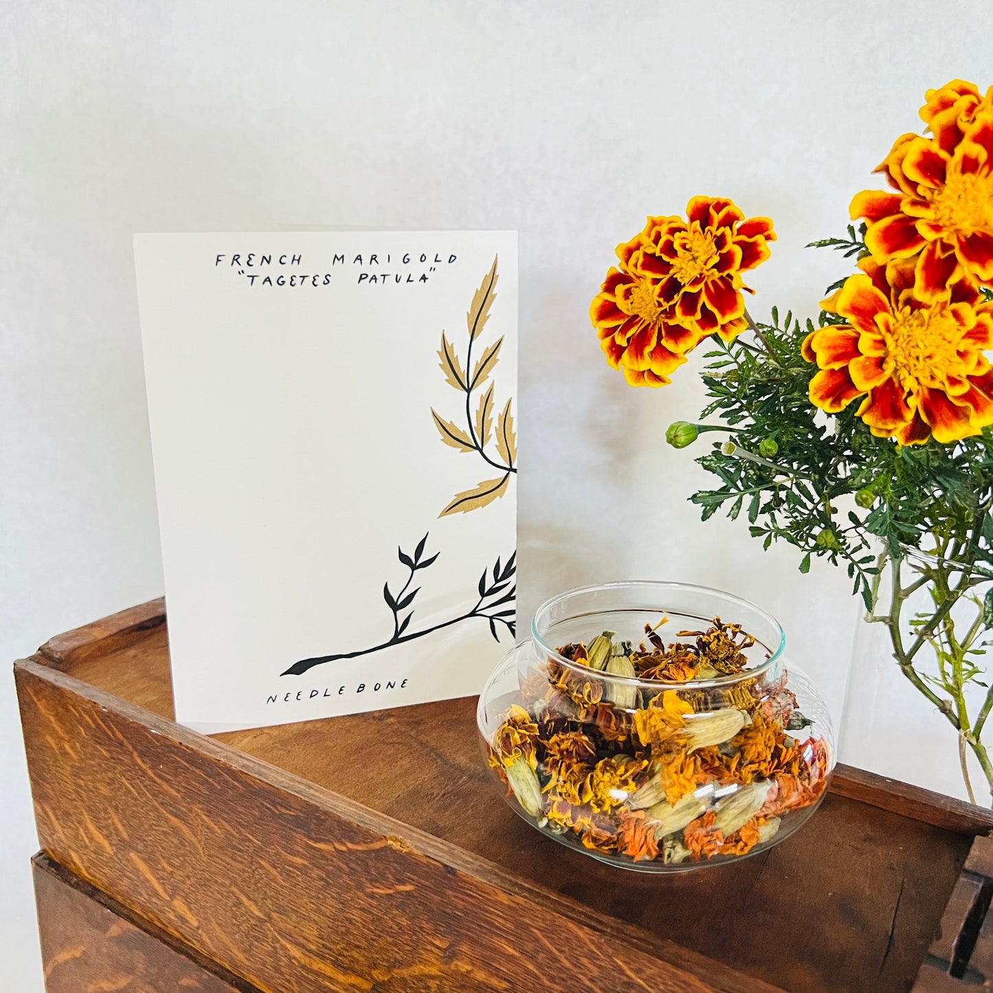 French Marigold 5x7 Card