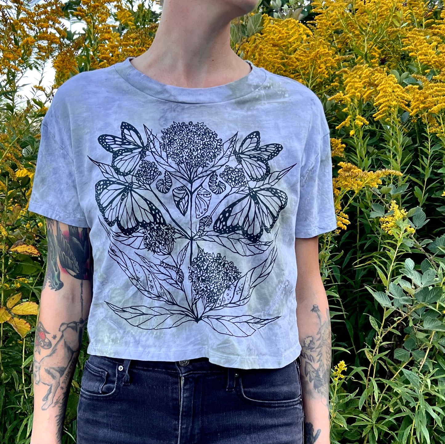 Monarch and Milkweed Tee