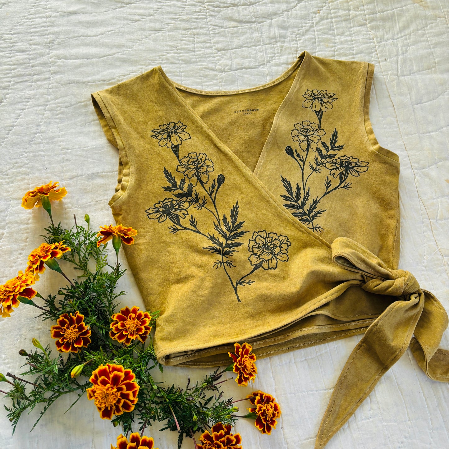 Marigold Wrap Top