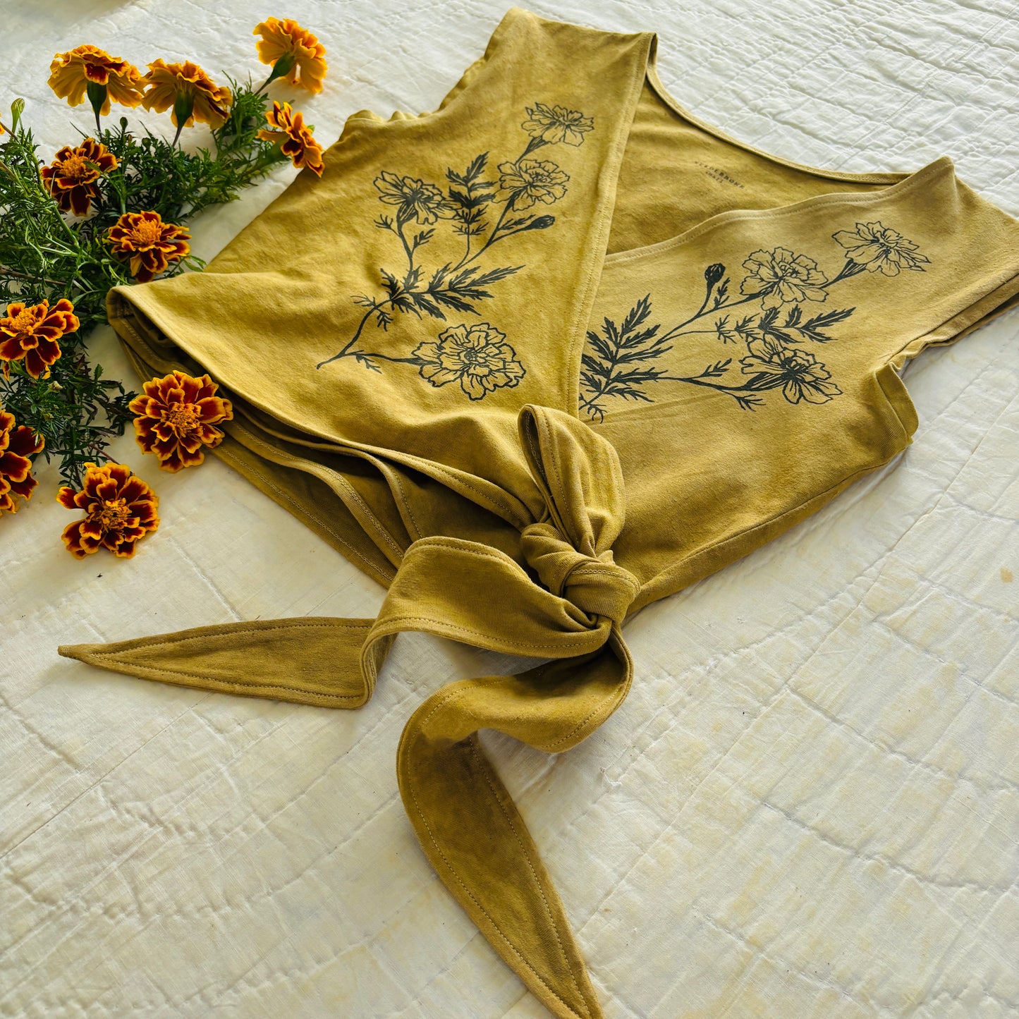 Marigold Wrap Top