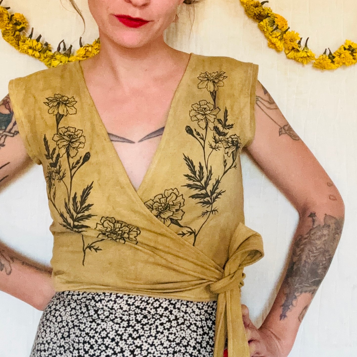 Marigold Wrap Top