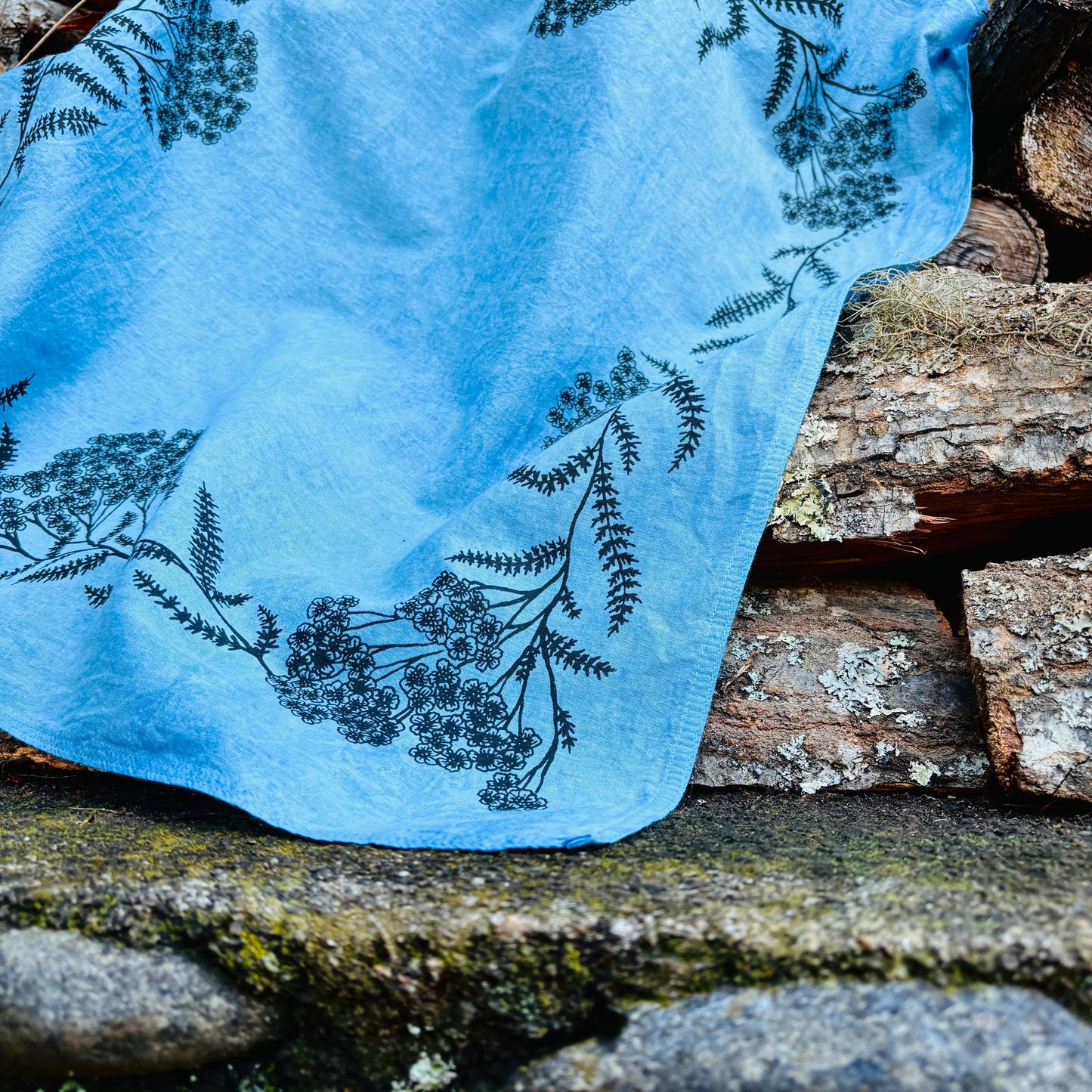 Misprint and Misfit Yarrow Bandana - Indigo
