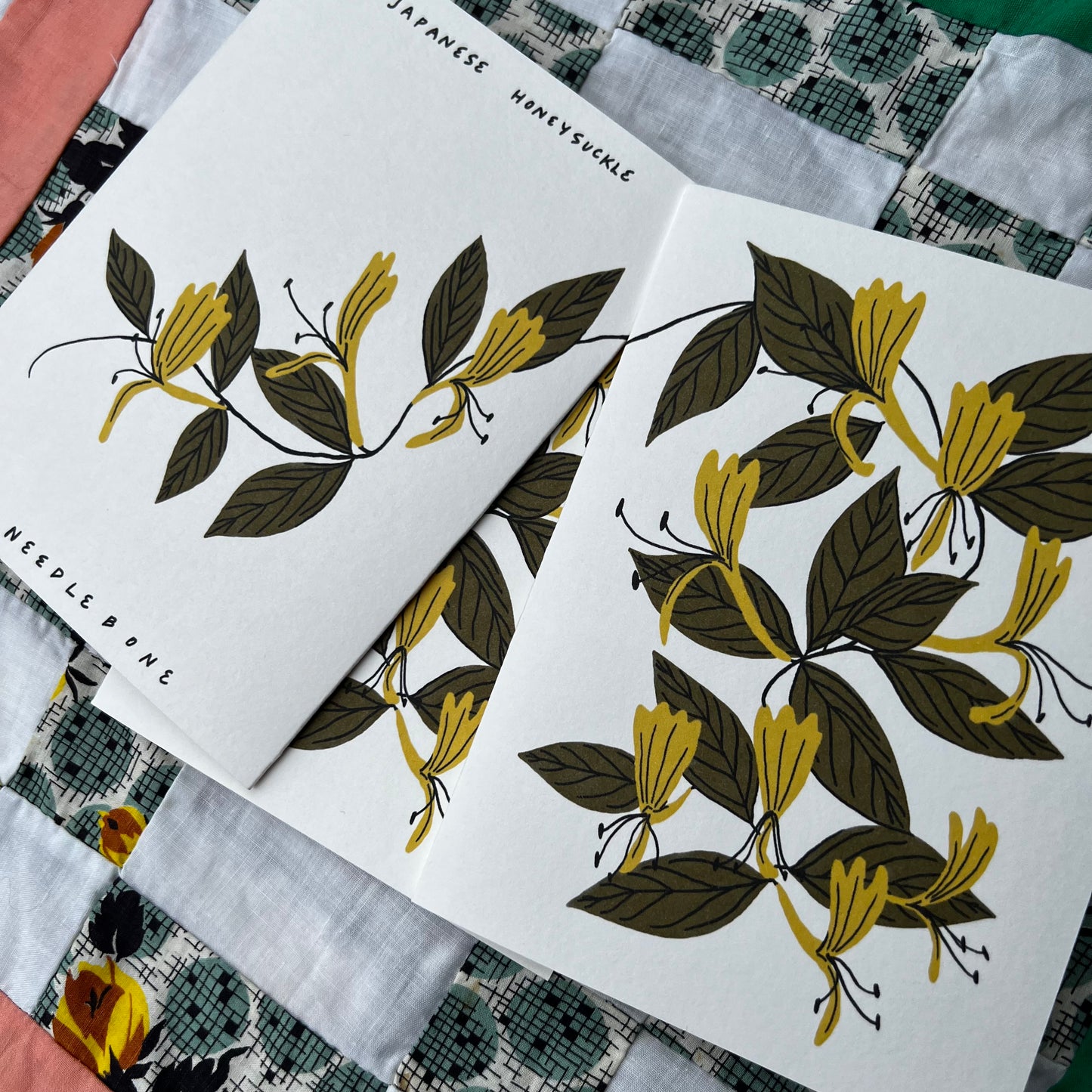 Japanese Honeysuckle - Invasive Pen Pal Cards