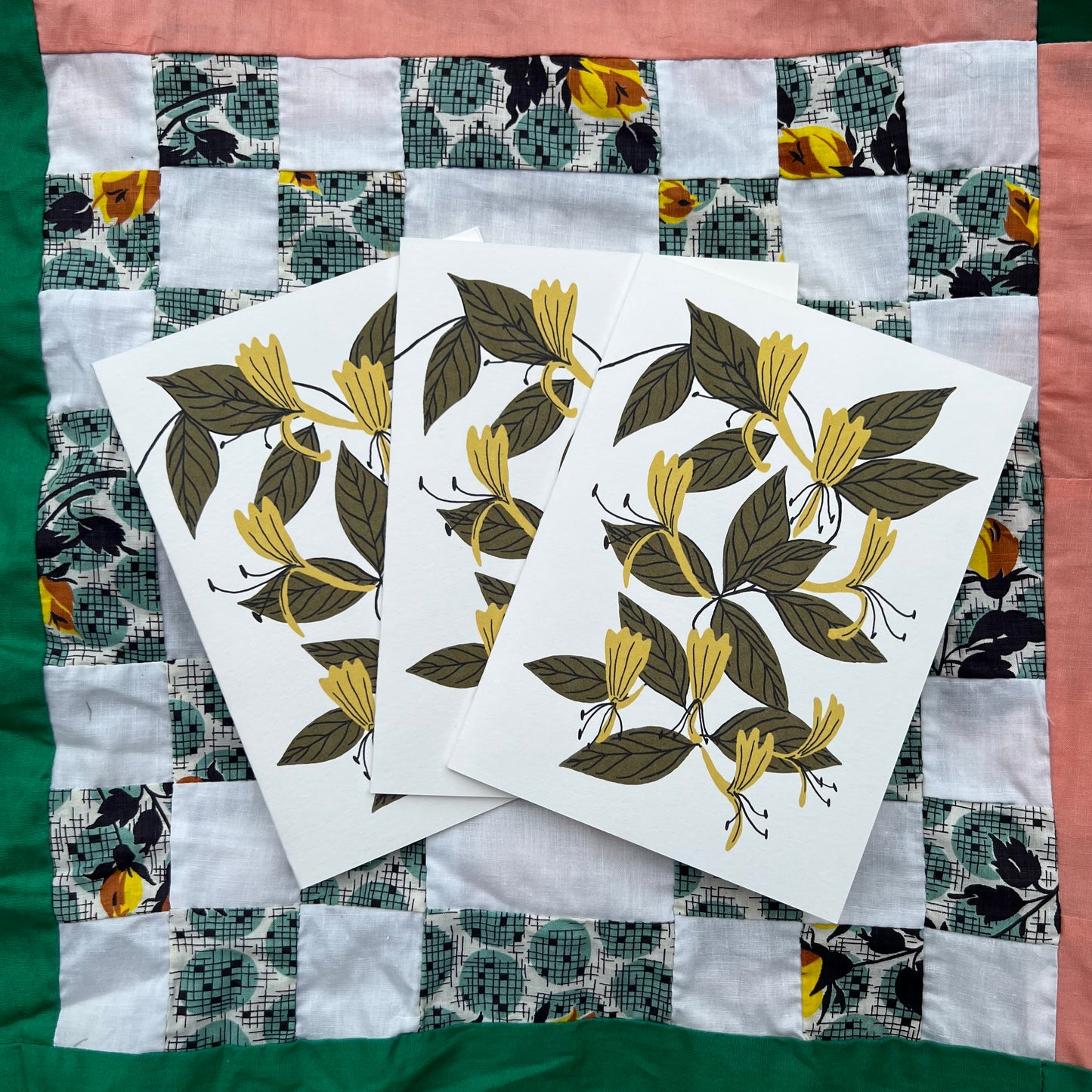 Japanese Honeysuckle - Invasive Pen Pal Cards