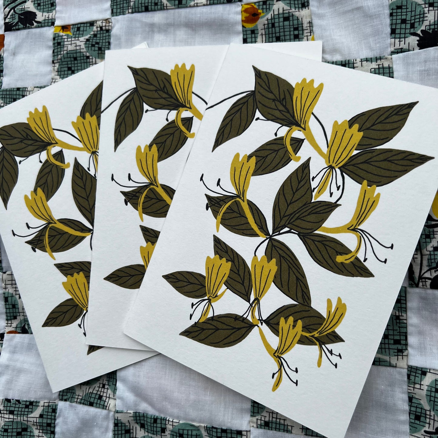 Japanese Honeysuckle - Invasive Pen Pal Cards