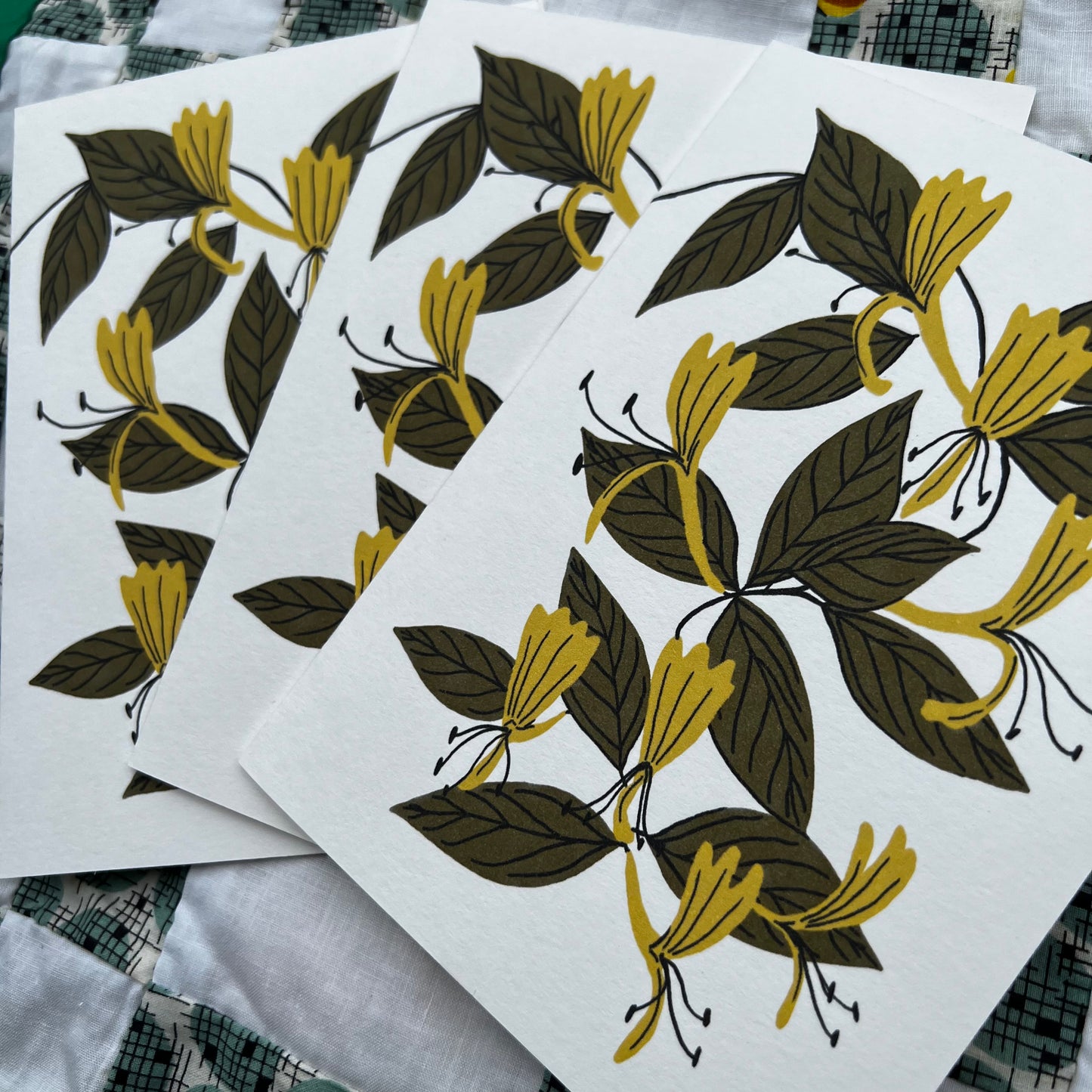 Japanese Honeysuckle - Invasive Pen Pal Cards