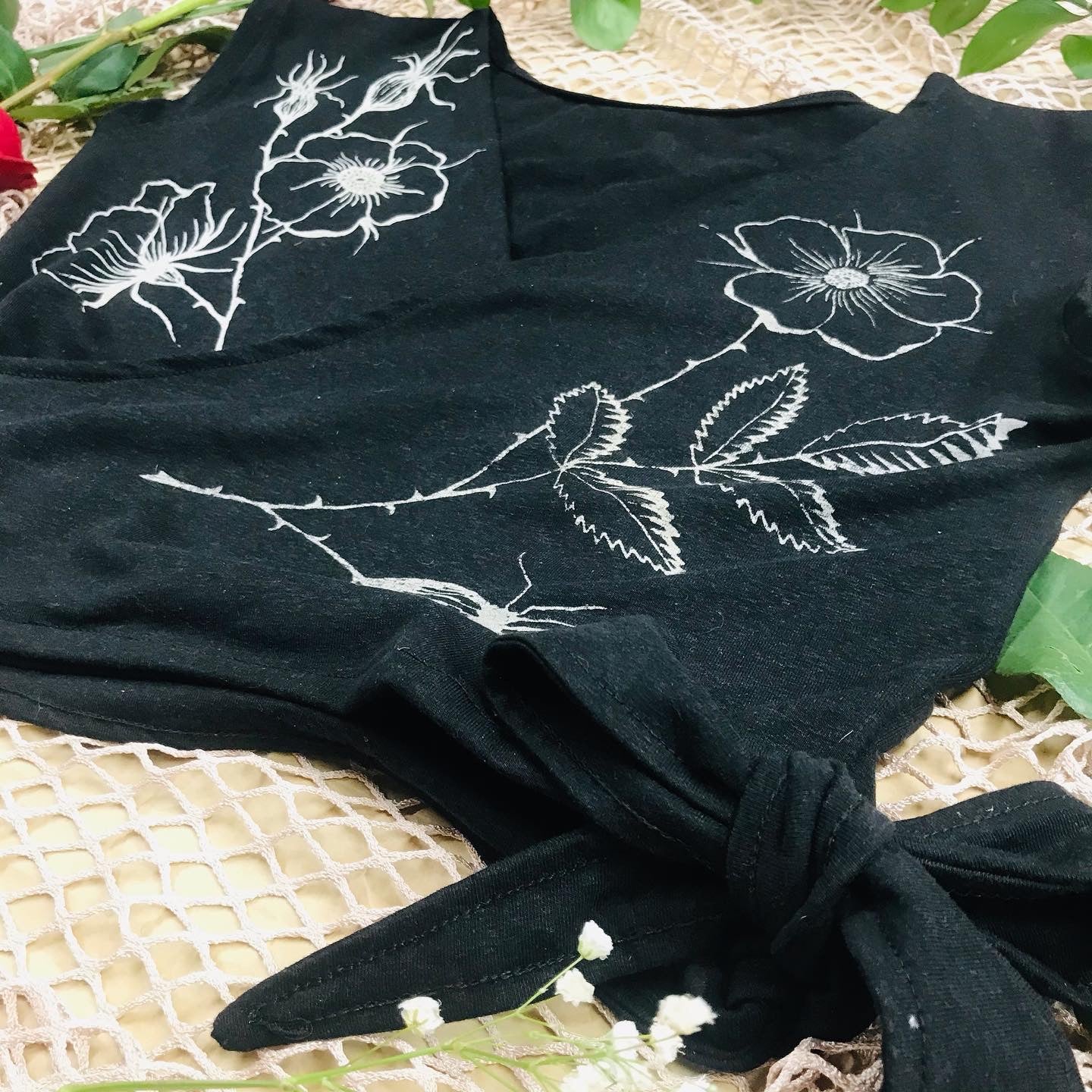 Wild Rose Wrap Top