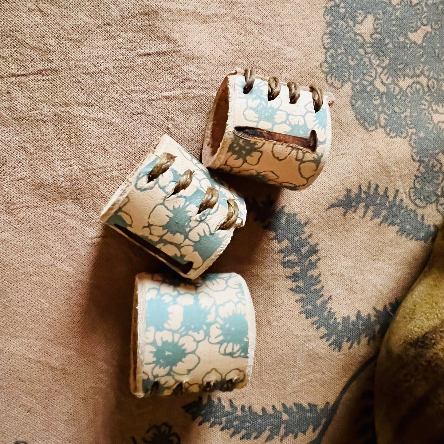 Farther Side X Needlebone Leather Yarrow Bandana Slides