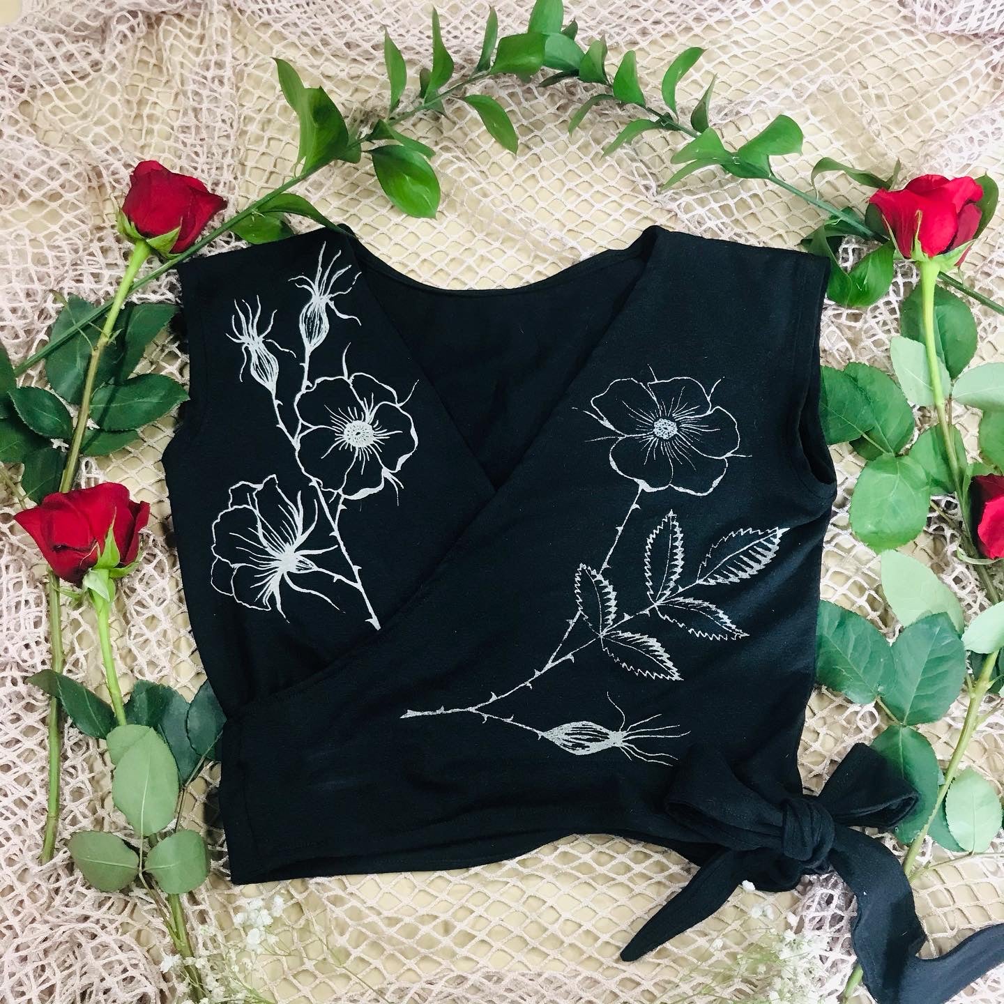 Wild Rose Wrap Top