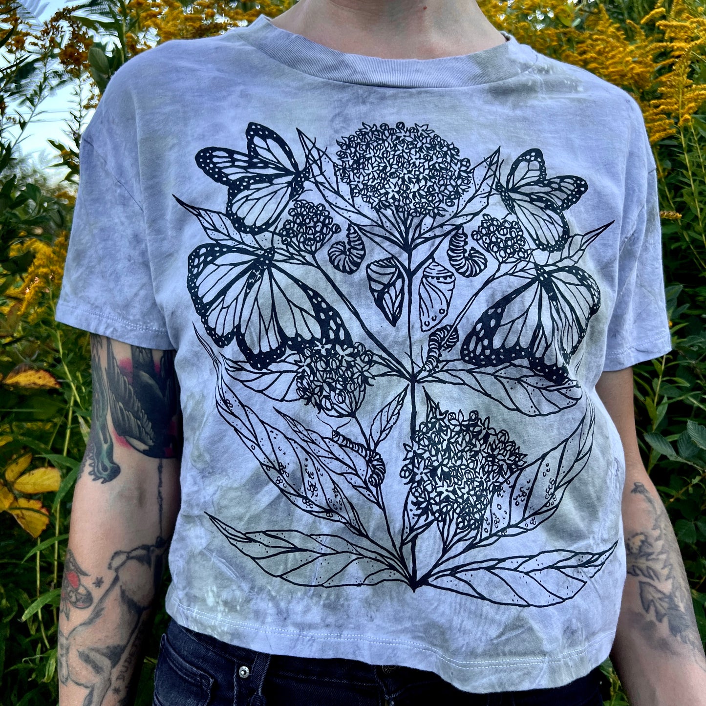 Monarch and Milkweed Tee