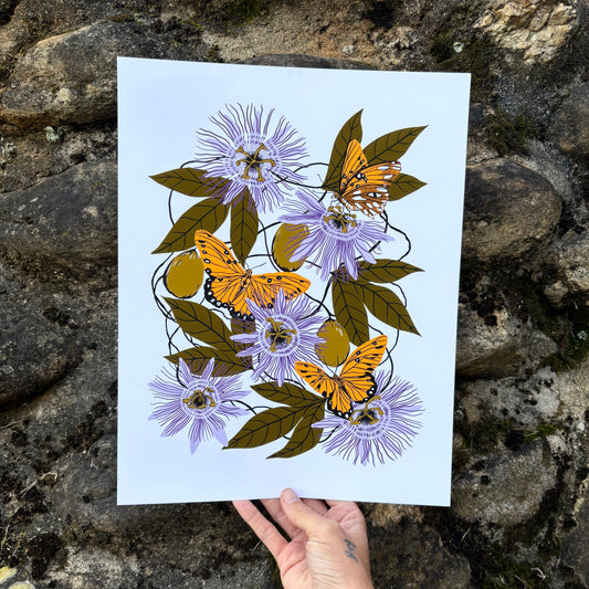 Passionflower - 14x11 Print