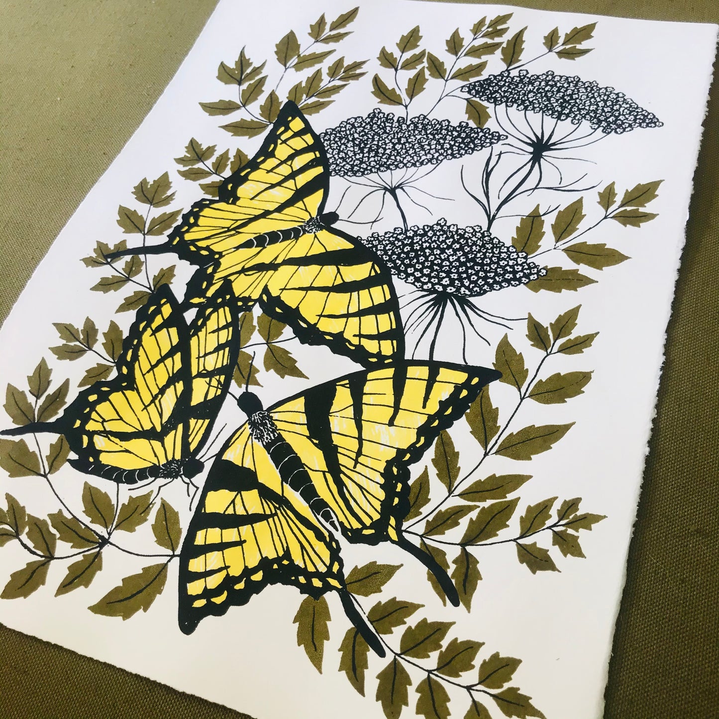 Eastern Tiger Swallowtails - 15x11 Print